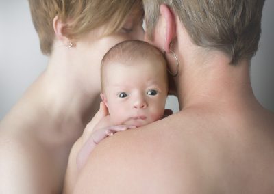 newborn with moms