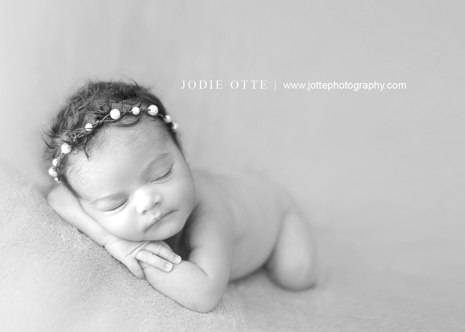 newborn baby black and white image